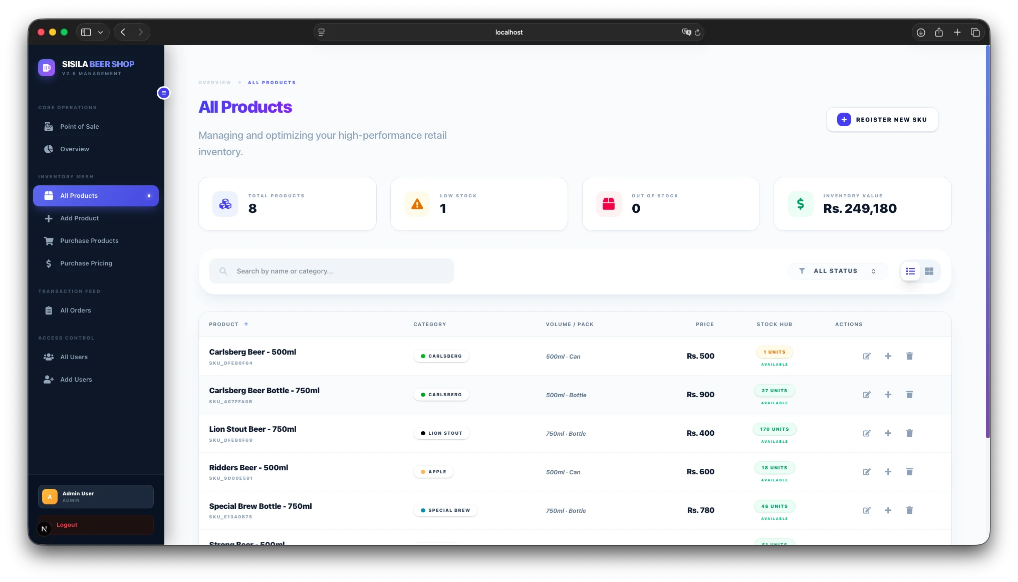 Beer Shop Management System with POS thumbnail 6